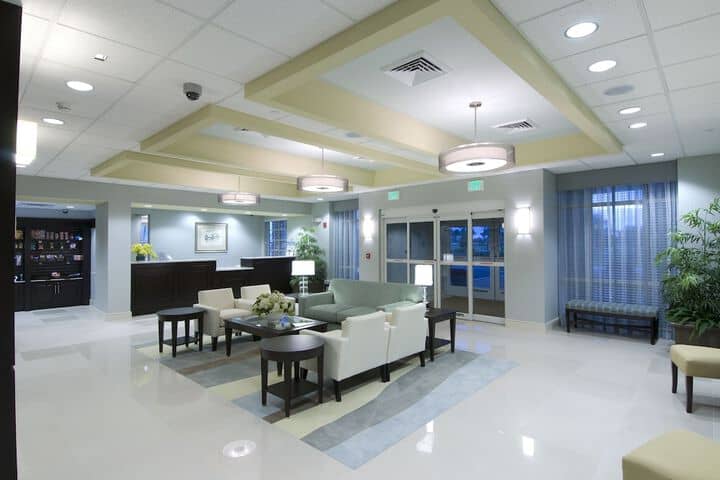 Lobby sitting area